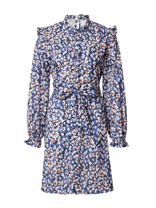 Foto van product SISTERS POINT Jurk blauw / navy / bruin / wit