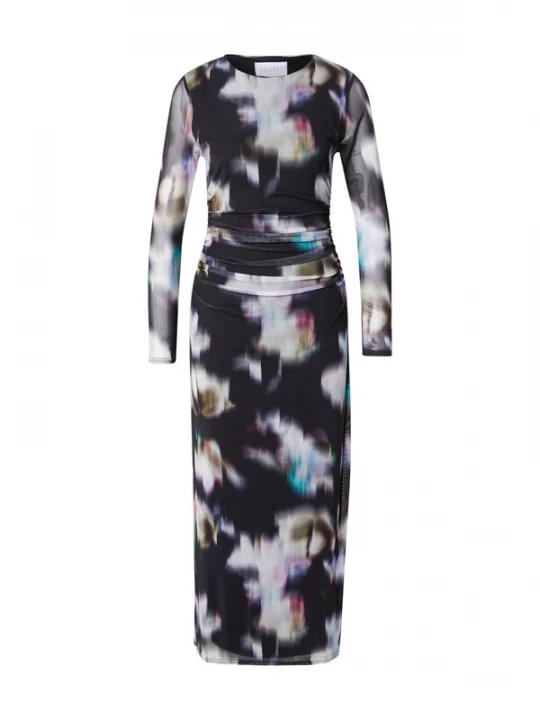 Foto van product SISTERS POINT Jurk 'ESME' smaragd / pink / zwart / wit