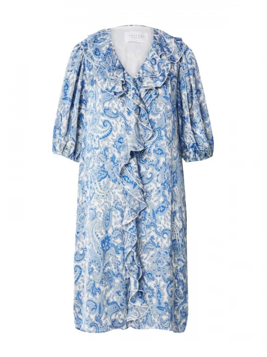 Foto van product SISTERS POINT Jurk 'GOT-IT' hemelsblauw / pastelblauw / wit