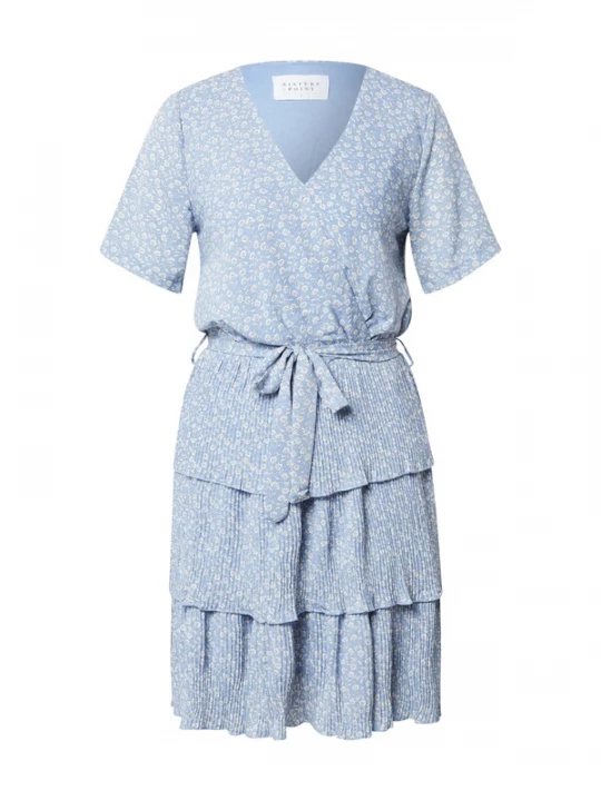 Foto van product SISTERS POINT Jurk 'NEKKO' lichtblauw / wit