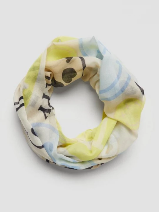 Foto van product Sjaal met lus en S.W. Smiley® print s.Oliver