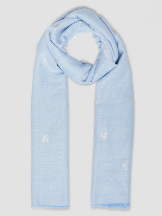 Foto van product Sjaal met patroon van viscosemix s.Oliver blauw
