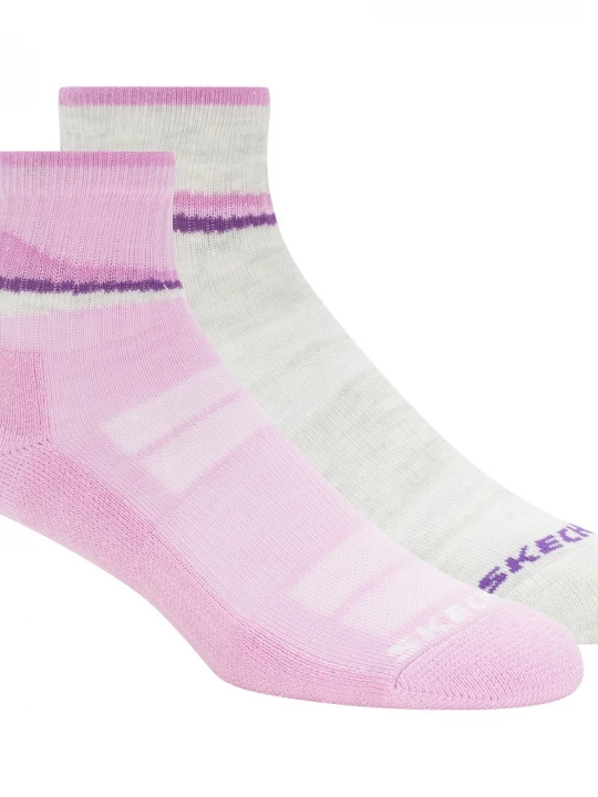 Foto van product Skechers 2 Pack Woheren's Trail Quartersokken CM Lavendel, Maat Medium