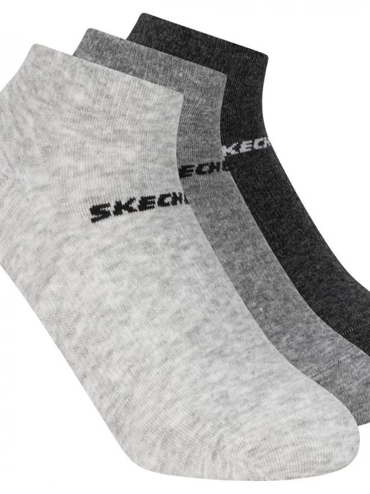 Foto van product Skechers 3 Pack Boys' Low Cut Cottonsokken CM Grijs, Maat Medium
