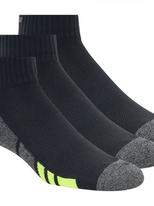 Foto van product Skechers 3 Pack heren's Half Terry Quarter Crewsokken CM Zwart, Maat Large