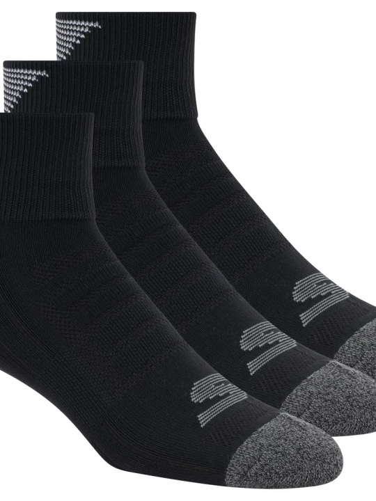 Foto van product Skechers 3 Pack heren's Half Terry Quarter Crewsokken CM Zwart, Maat Large