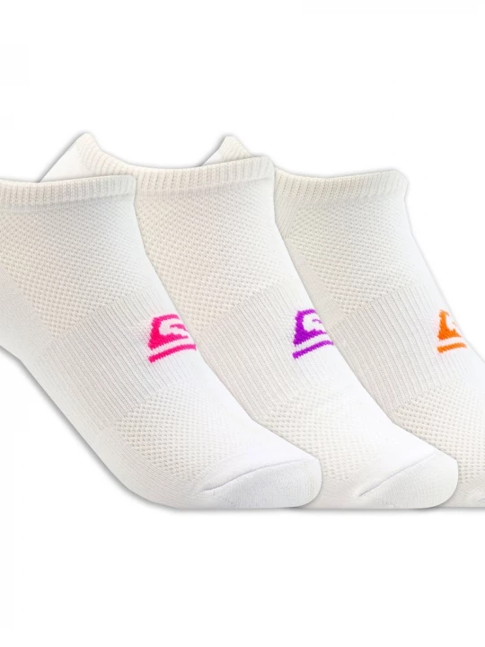Foto van product Skechers 3 Pack No Show Stretchsokken CM Wit, Maat Medium