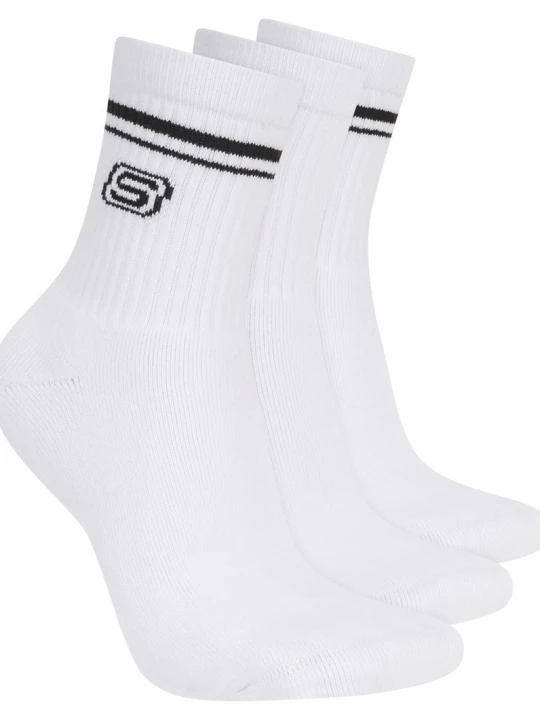 Foto van product Skechers 3 Pack Woheren's Low Crew Varsitysokken CM Wit, Maat Medium
