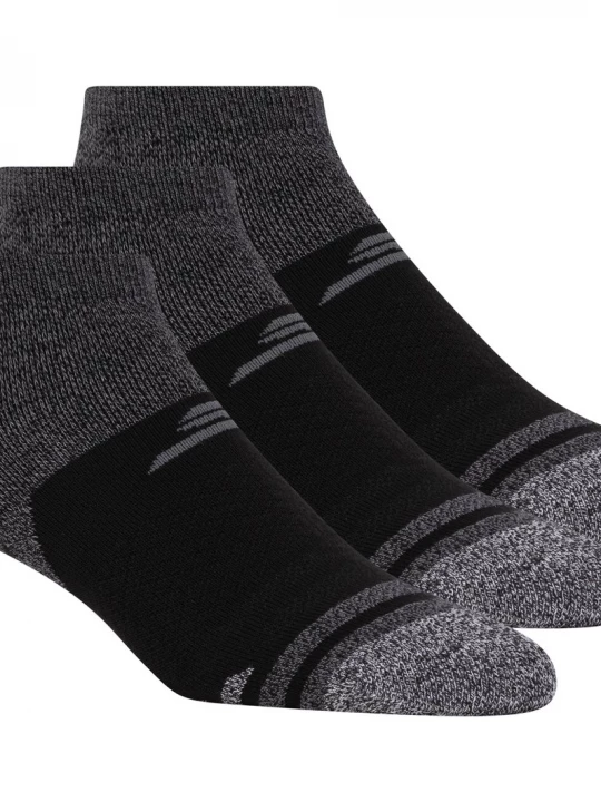 Foto van product Skechers 3 Pack Woheren's Performance Low Cut Runningsokken CM Zwart / Grijs, Maat Medium