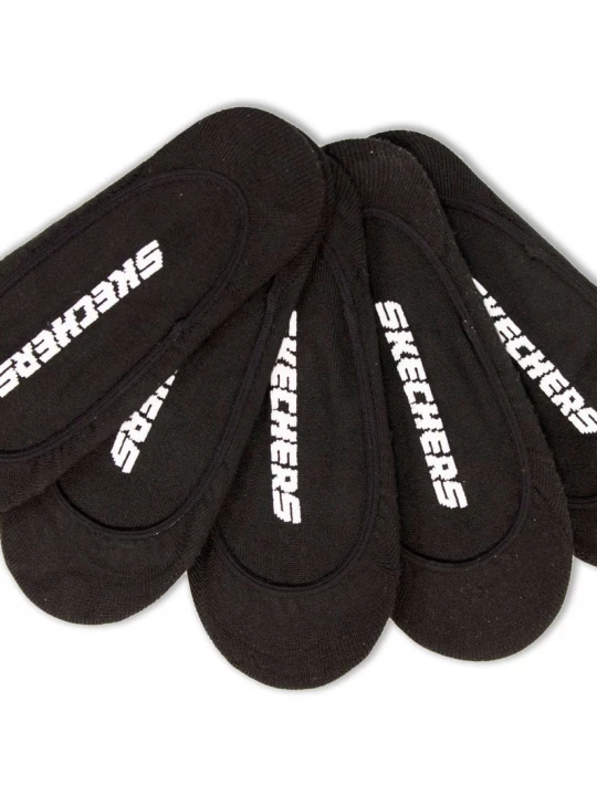 Foto van product Skechers 5 Pack Non Terry Solid Linersokken CM Zwart, Maat Medium