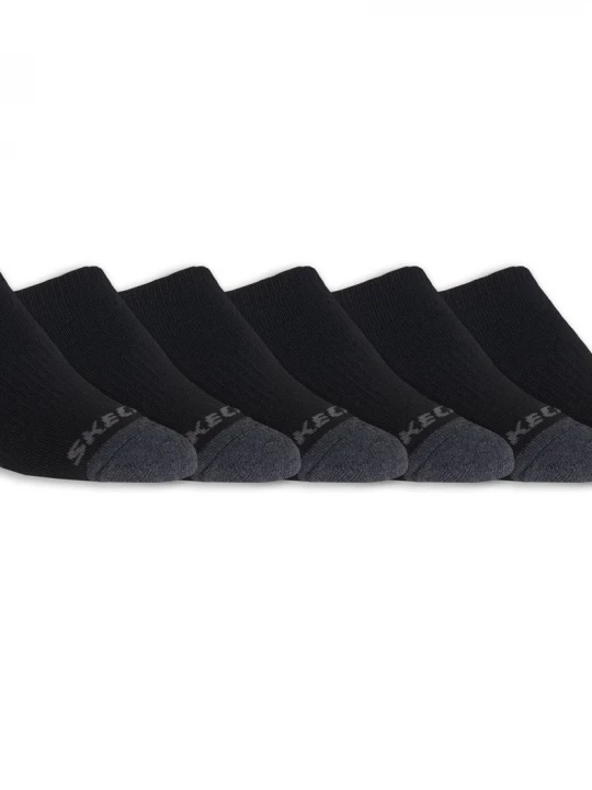 Foto van product Skechers 6 Pack Boys' No Showsokken CM Zwart, Maat Small