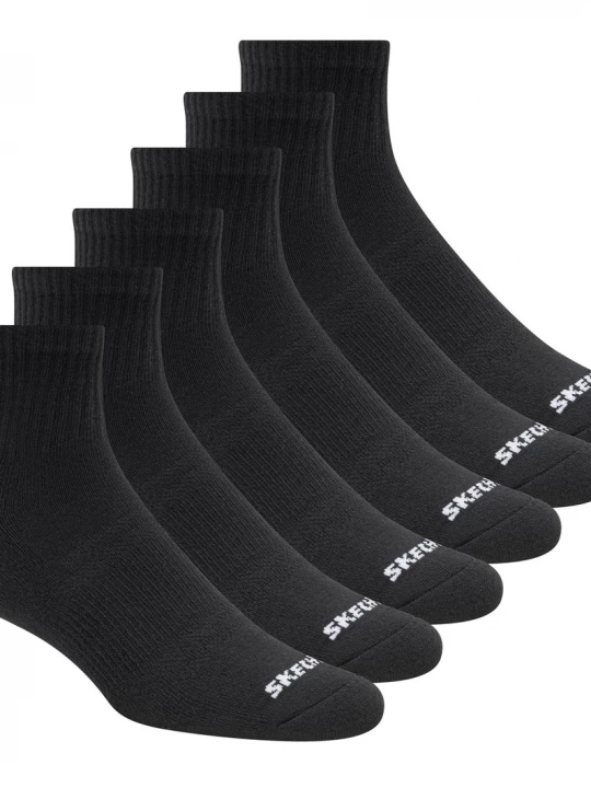 Foto van product Skechers 6 Pack Core Quarter Largesokken CM Zwart