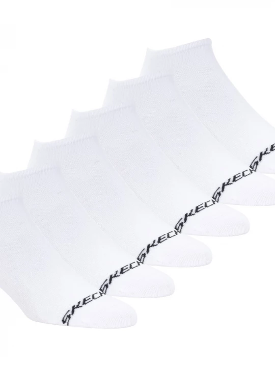 Foto van product Skechers 6 Pack heren's Cotton No Showsokken CM Wit, Maat Large