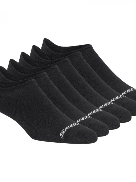 Foto van product Skechers 6 Pack heren's Sneaker Linersokken CM Zwart, Maat Large