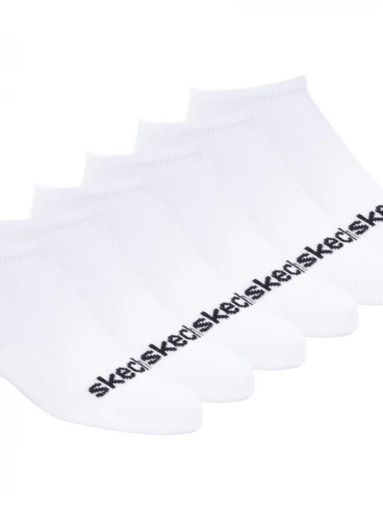 Foto van product Skechers 6 Pack No Show Cottonsokken CM Wit, Maat Small