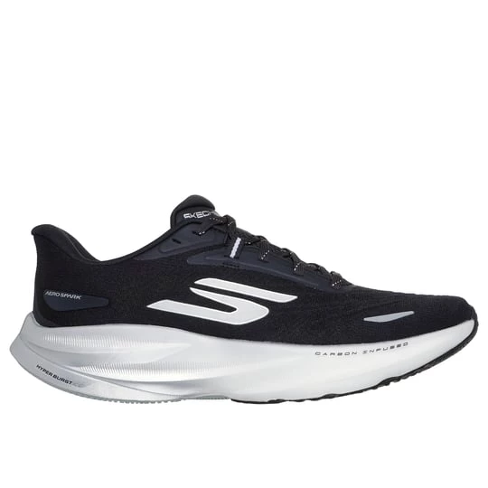 Foto van product Skechers Aero Spark Sneaker CM Zwart / Wit, Vegan, Mag in de wasmachine, Arch Fit, Hyper Burst
