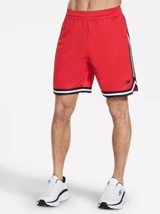 Foto van product Skechers Basketball 8 Inch kort CM Rood / Bruin, Maat Small