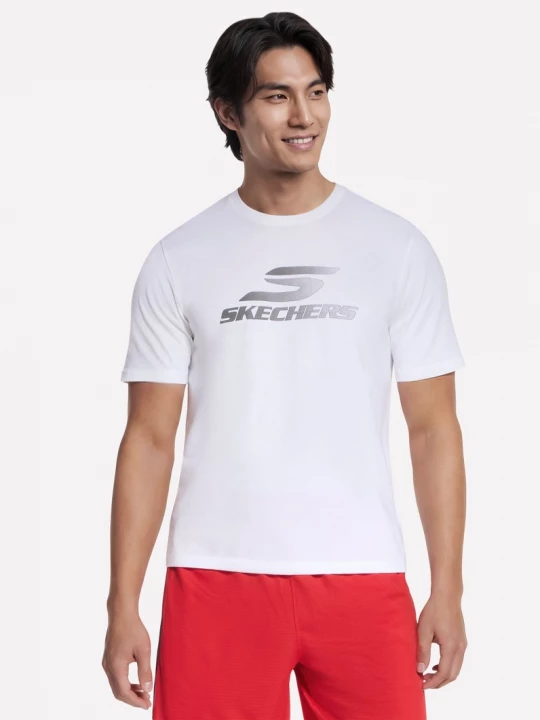 Foto van product Skechers Brand T-shirt CM Wit, Maat Small