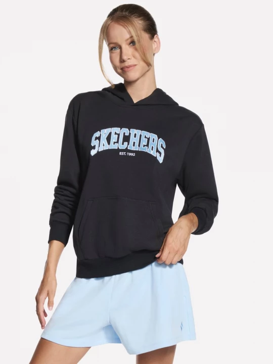 Foto van product Skechers Collegiate pullover hoodie CM Zwart
