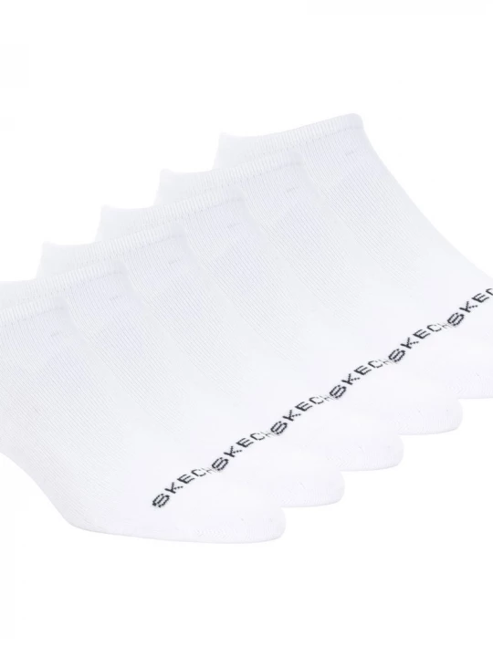 Foto van product Skechers Cotton No-Showsokken - 6 Pack CM Wit, Maat Medium
