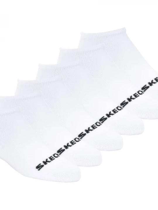 Foto van product Skechers Cotton No-Showsokken - 6 Pack CM Wit, Maat Small
