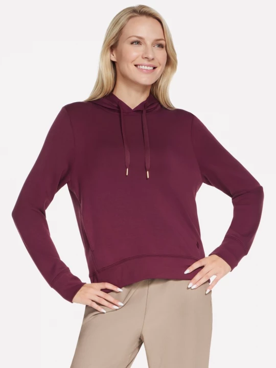 Foto van product Skechers Cozy Luxe hoodie CM Bourgondië / Roze, Maat Small