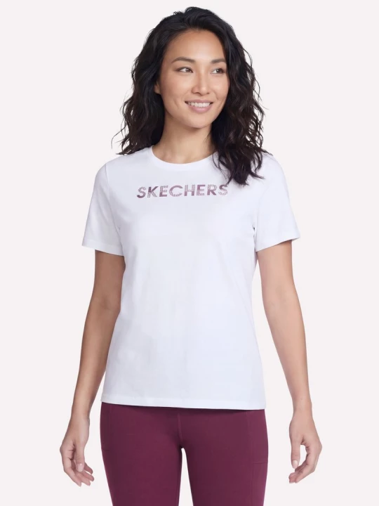 Foto van product Skechers Dazzle short Sleeve T-shirt CM Wit