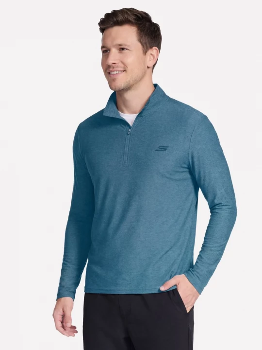 Foto van product Skechers GO DRI All Day 1 / 4 Zip CM Marine / Grijs, Maat Small