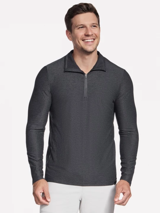 Foto van product Skechers GO DRI All Day 1 / 4 Zip CM Zwart / Houtskool, Maat Small