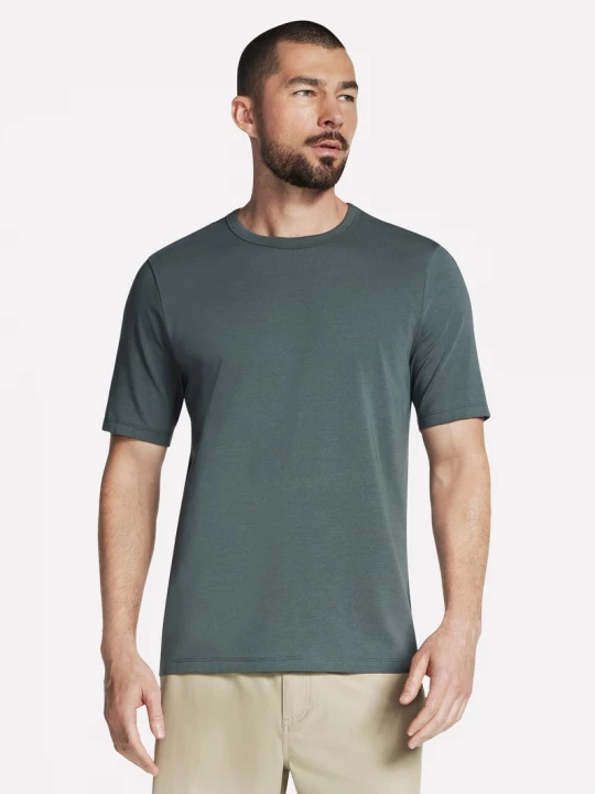 Foto van product Skechers GO DRI Pima Crew Top CM Groente / Zwart, Maat Small