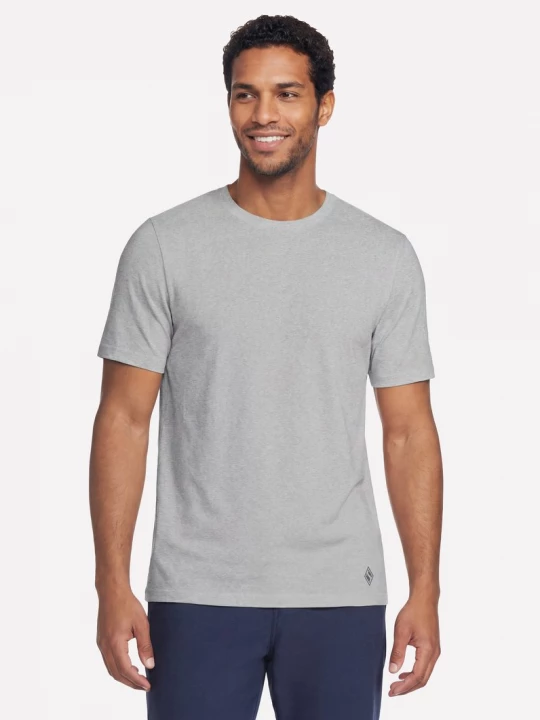 Foto van product Skechers GO DRI Pima Crew Top CM Licht Grijs, Maat Small