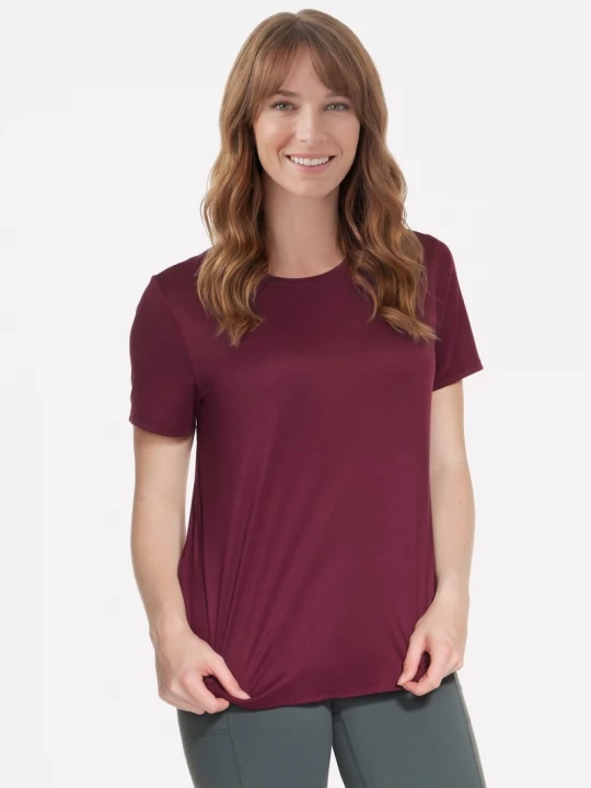 Foto van product Skechers GO DRI Swift T-shirt CM Bourgondië / Roze