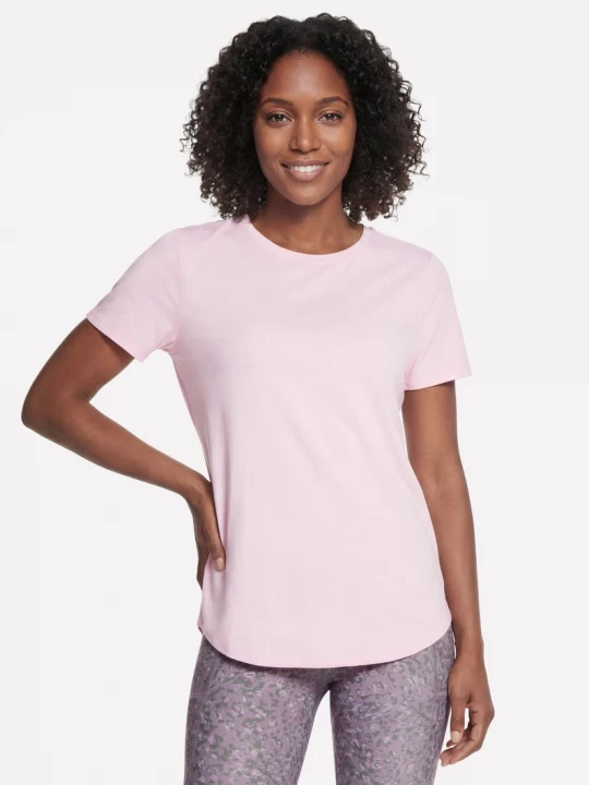 Foto van product Skechers GO DRI Swift tuniek top T-shirt CM Wit / Roze