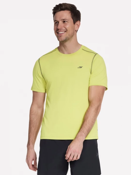 Foto van product Skechers GO RUN Vapor T-shirt CM Neon Limoen, Maat Small
