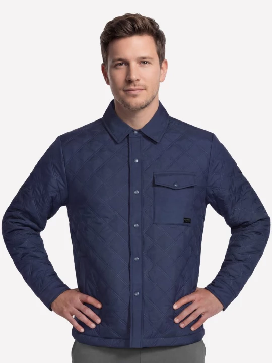 Foto van product Skechers GO SHIELD Cozy Fit Altitude Bonded jack CM Houtskool / Marine, Maat Small