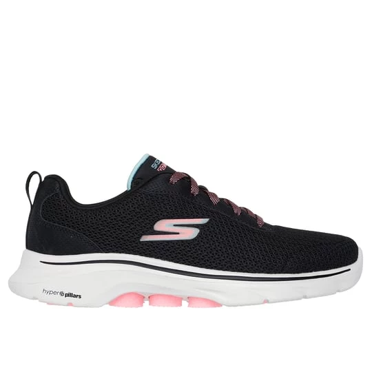 Foto van product Skechers GO WALK 7 - Kaylor Sneaker CM Zwart / Roze, Vegan, Mag in de wasmachine