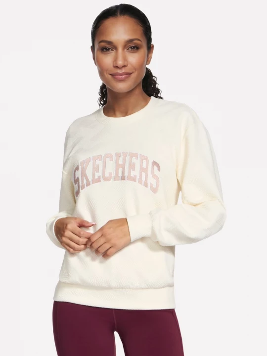 Foto van product Skechers GO WALK Everywhere Crew Top CM Gebroken Wit