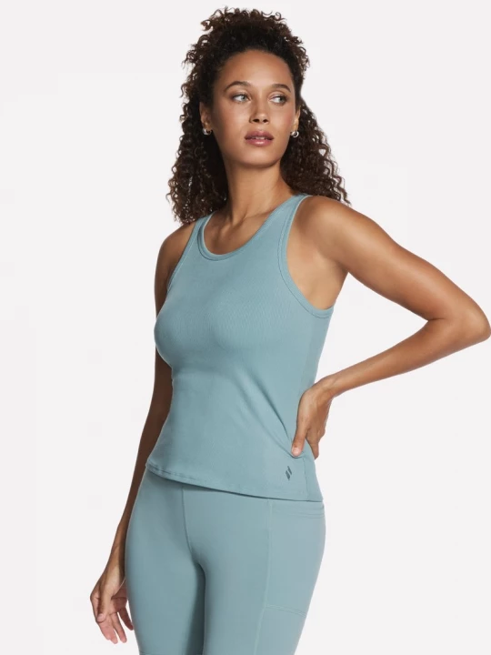Foto van product Skechers GO WALK Luxe Rib Tank Top CM Licht Grijs / Turkoois
