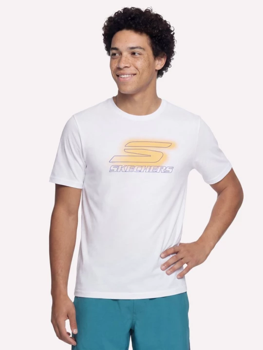 Foto van product Skechers Nitro short Sleeve T-shirt CM Wit, Maat Small