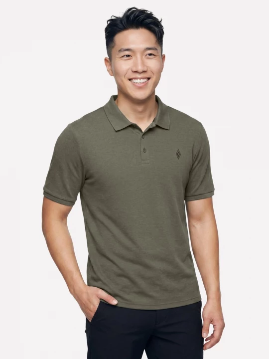 Foto van product Skechers Off Duty Polo CM Olijf / Grijs, Maat Small