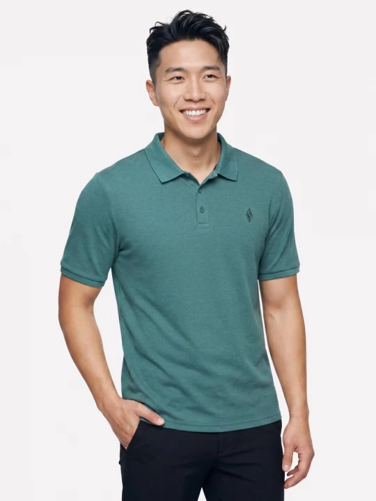 Foto van product Skechers Off Duty Polo CM Sshirtn / Olijf, Maat Small