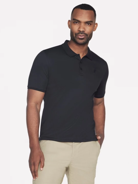 Foto van product Skechers Off Duty Polo T-shirt CM Zwart, Maat Small