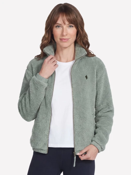 Foto van product Skechers On-The-GO Glacial Full Zip Sherpa jack CM Taupe / Olijf