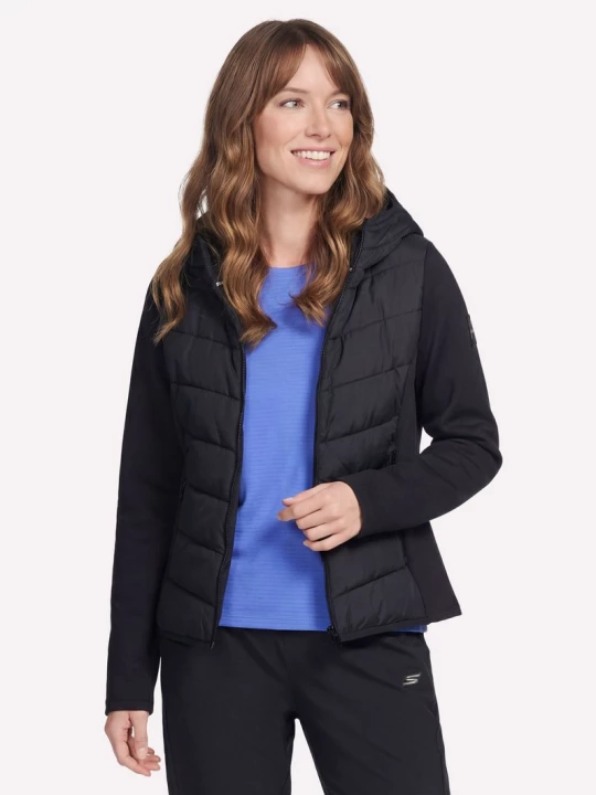 Foto van product Skechers Performance Elite Cozy Fit Hooded jack CM Zwart