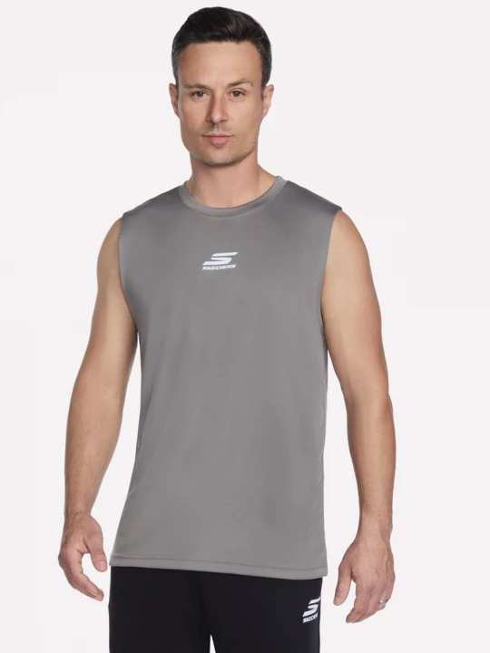 Foto van product Skechers Performance Tank Top CM Zwart / Houtskool, Maat Small