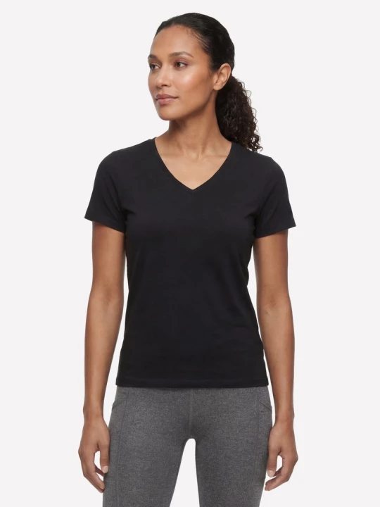 Foto van product Skechers Pima V-Neck T-shirt CM Zwart