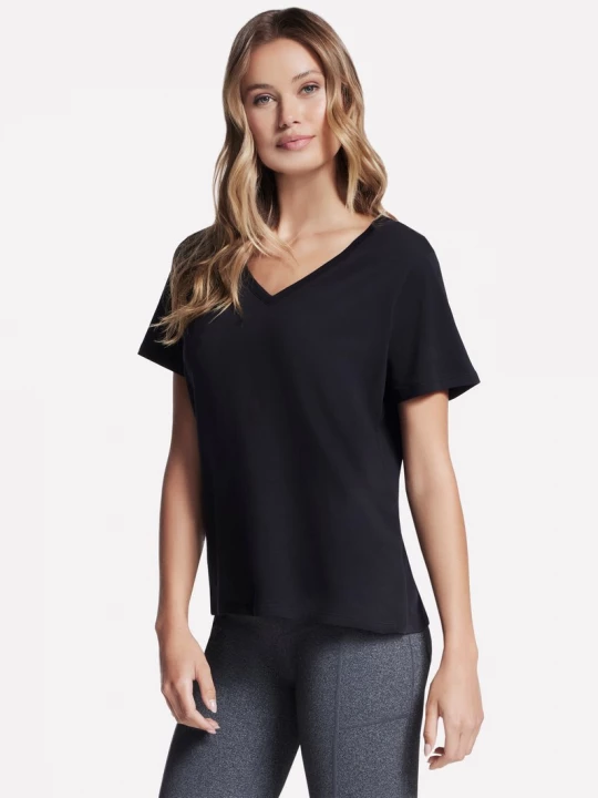 Foto van product Skechers Pima V-Neck T-shirt CM Zwart