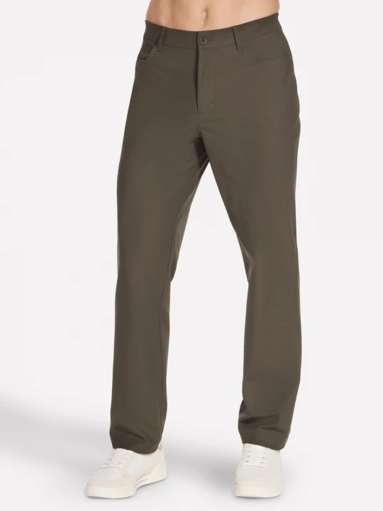 Foto van product Skechers Premium 5 Pocket broek Classic CM Bruin / Olijf, Maat Small