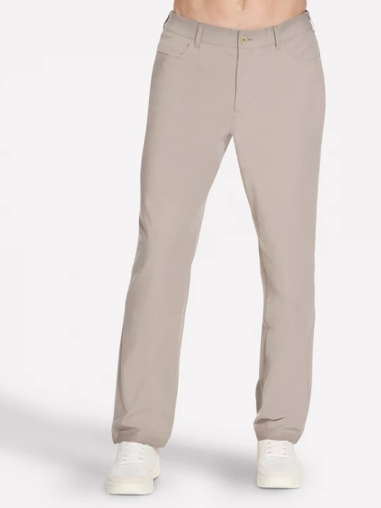 Foto van product Skechers Premium 5 Pocket broek Classic CM Licht Grijs / Koraal, Maat Small