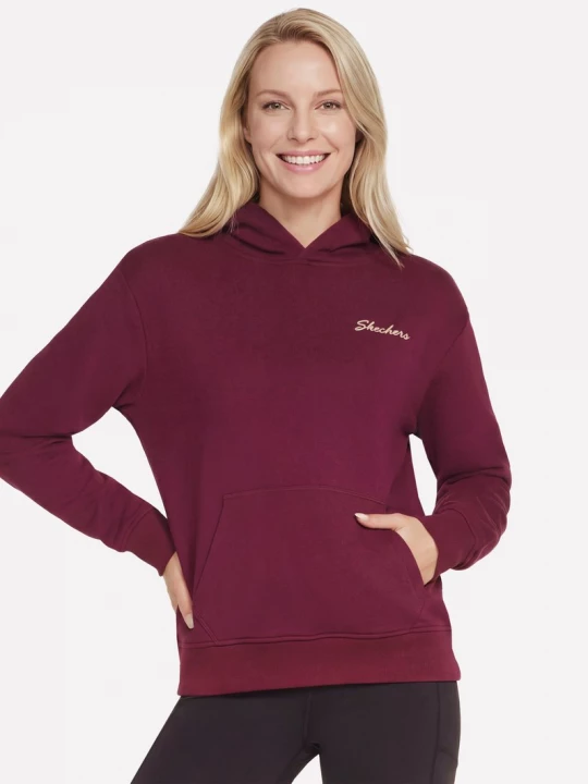 Foto van product Skechers Signature hoodie CM Bourgondië / Roze